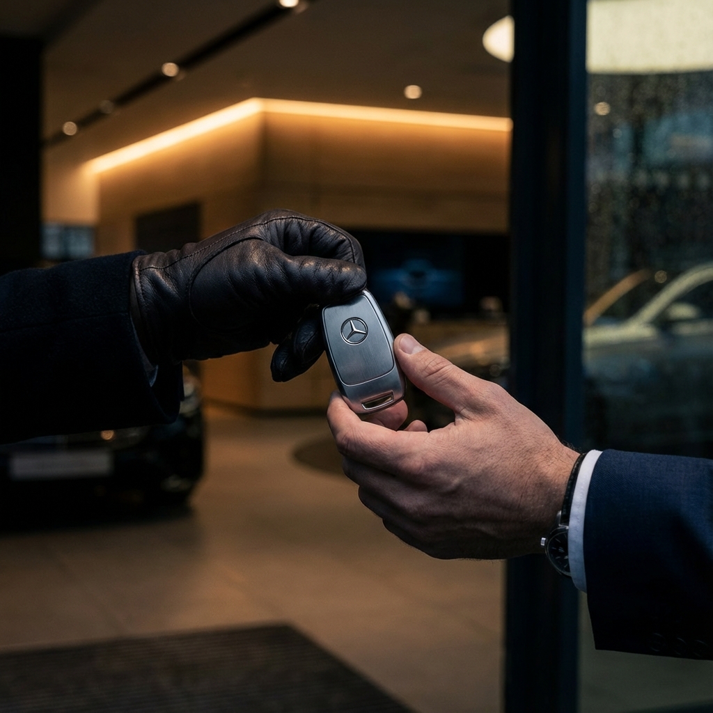 Luxury Car Key Handover